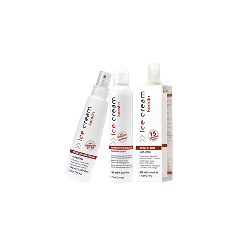 SLADOLED KERATIN - spray, ena, oblikovalec teksture - INEBRYA